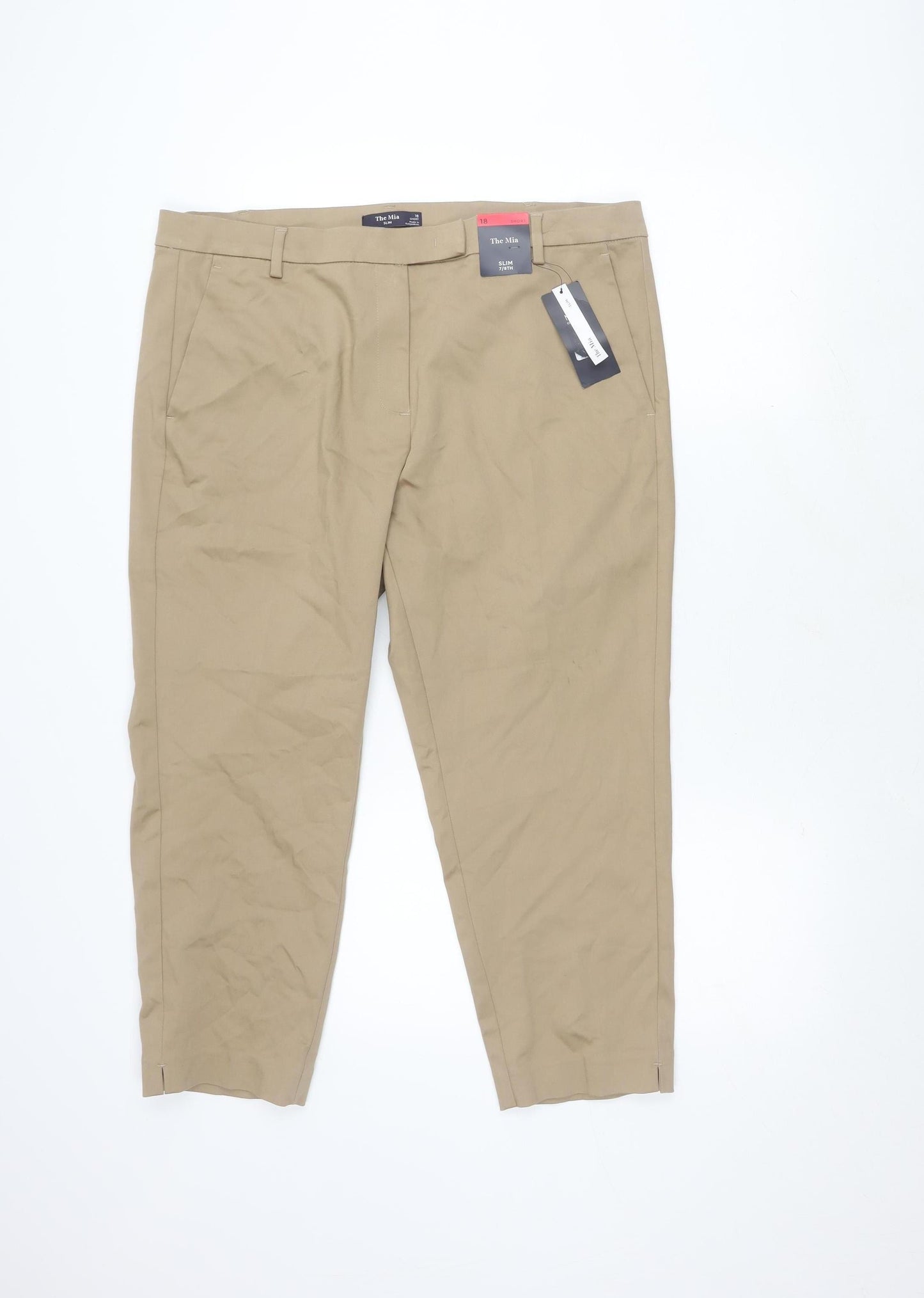 Marks and Spencer Women's Brown Slim Trousers, Size 18