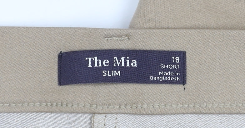 Marks and Spencer Women's Brown Slim Trousers, Size 18