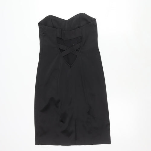 River Island Women's Black Strapless Dress Size 10