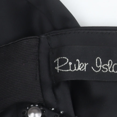 River Island Women's Black Strapless Dress Size 10