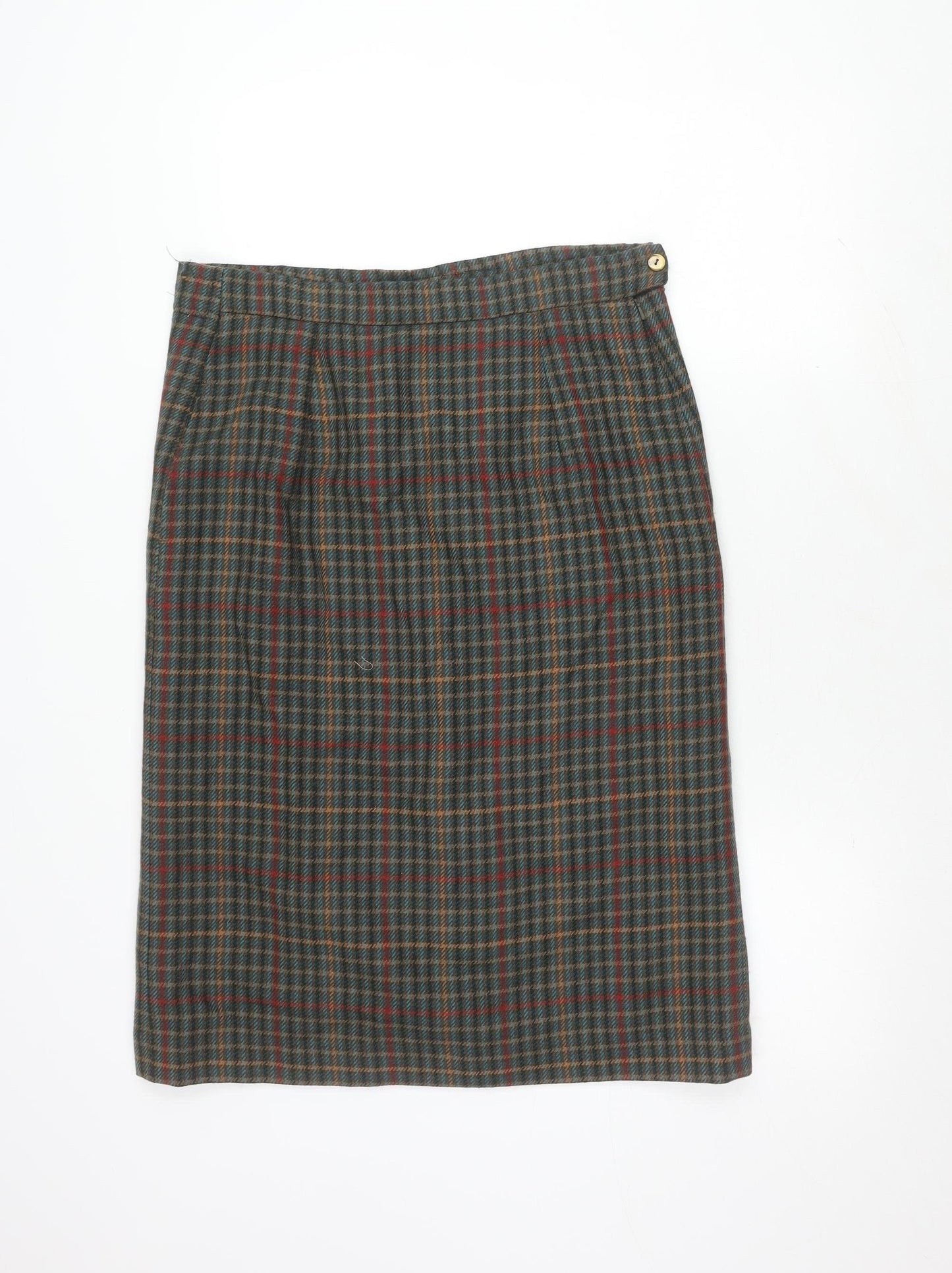 Avoca Women's Medium Check Wool Skirt