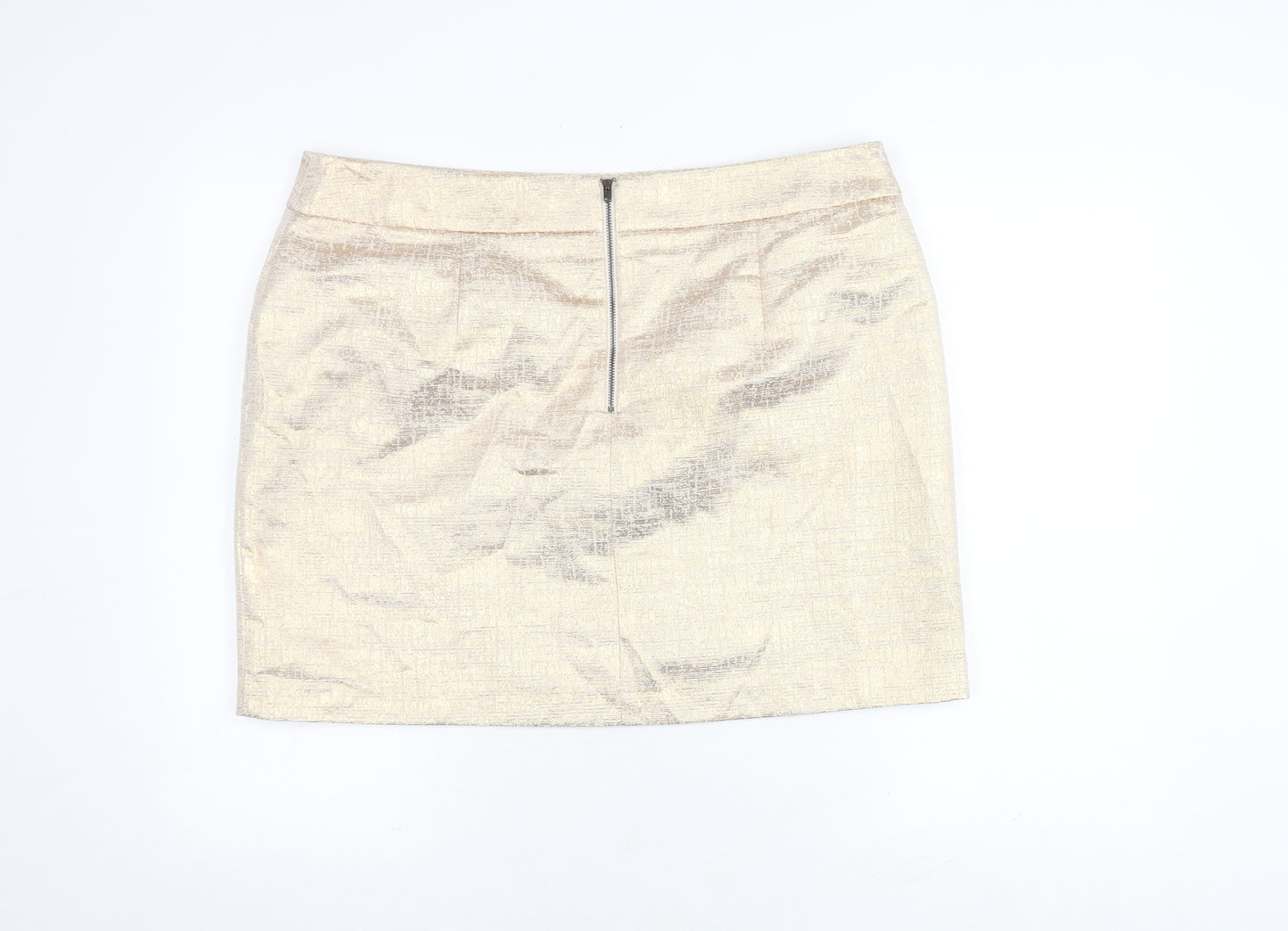 Marks and Spencer Gold Pencil Skirt for Women Size 18