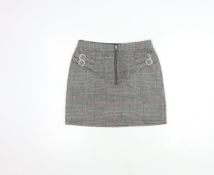 Topshop Women's Multicoloured Check Skirt Size 10
