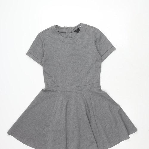 H&M Women's Grey Skater Dress, Size S, Casual