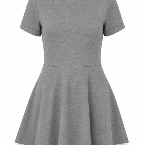 H&M Women's Grey Skater Dress, Size S, Casual