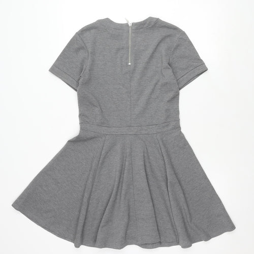 H&M Women's Grey Skater Dress, Size S, Casual