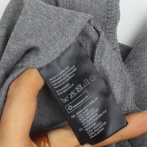 H&M Women's Grey Skater Dress, Size S, Casual