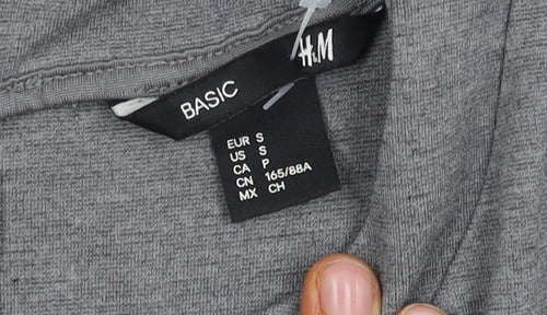 H&M Women's Grey Skater Dress, Size S, Casual