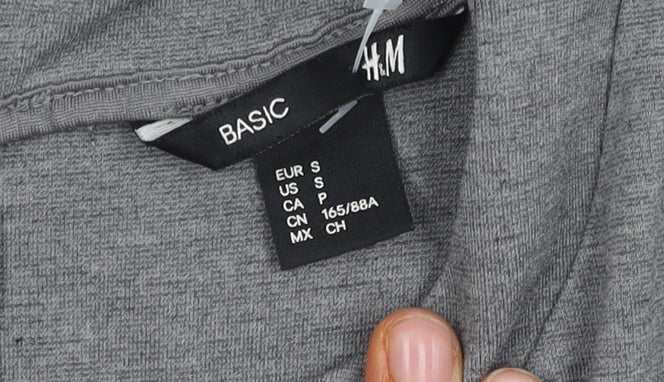 H&M Women's Grey Skater Dress, Size S, Casual