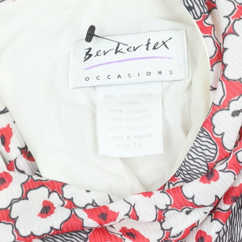 Berkertex Women's Multicoloured Floral Dress Size 16