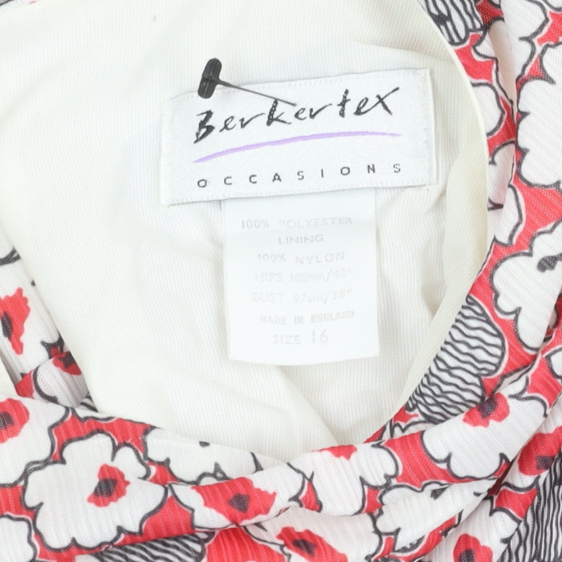 Berkertex Women's Multicoloured Floral Dress Size 16