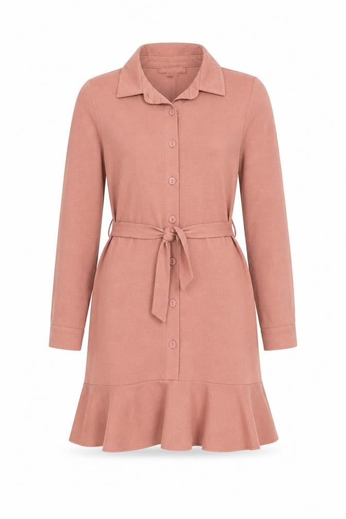 Miss Selfridge Women Pink Shirt Dress UK 8 Petites
