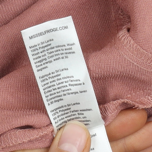 Miss Selfridge Women Pink Shirt Dress UK 8 Petites