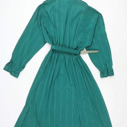 St Michael Women's Long Green High Neck Dress