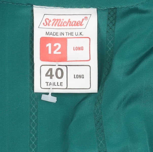 St Michael Women's Long Green High Neck Dress