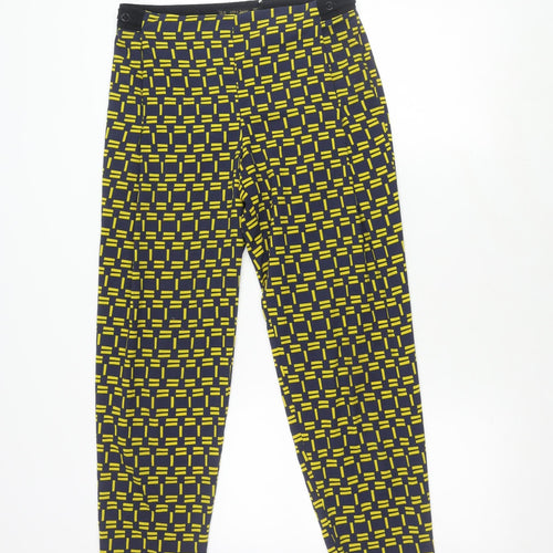 Zara Basic Women's Multicoloured Geometric Trousers XS