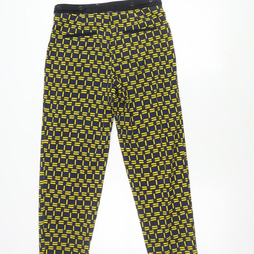 Zara Basic Women's Multicoloured Geometric Trousers XS