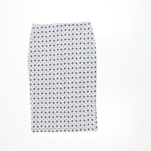 Zara Women's Blue Geometric Skirt Size 12