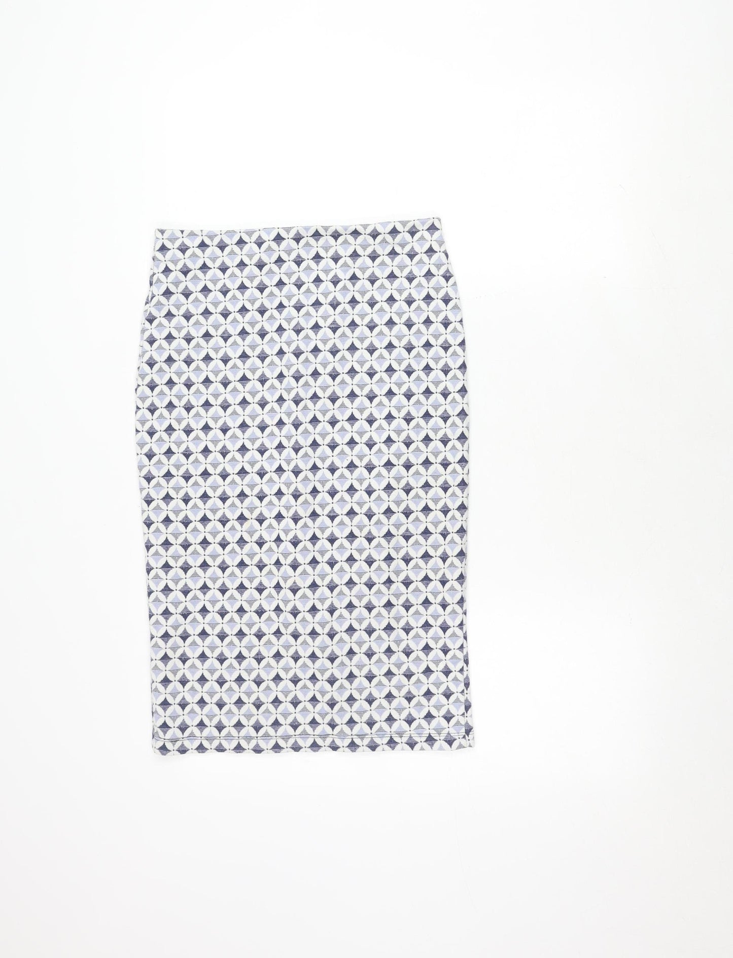 Zara Women's Blue Geometric Skirt Size 12