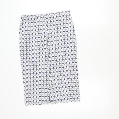 Zara Women's Blue Geometric Skirt Size 12