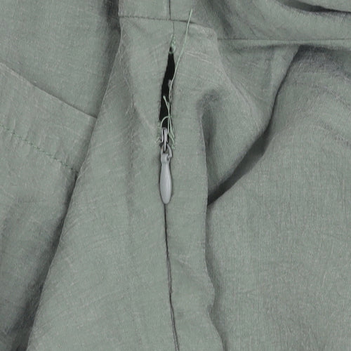 Zara Women's Green Shirt Dress, Size L, Polyester