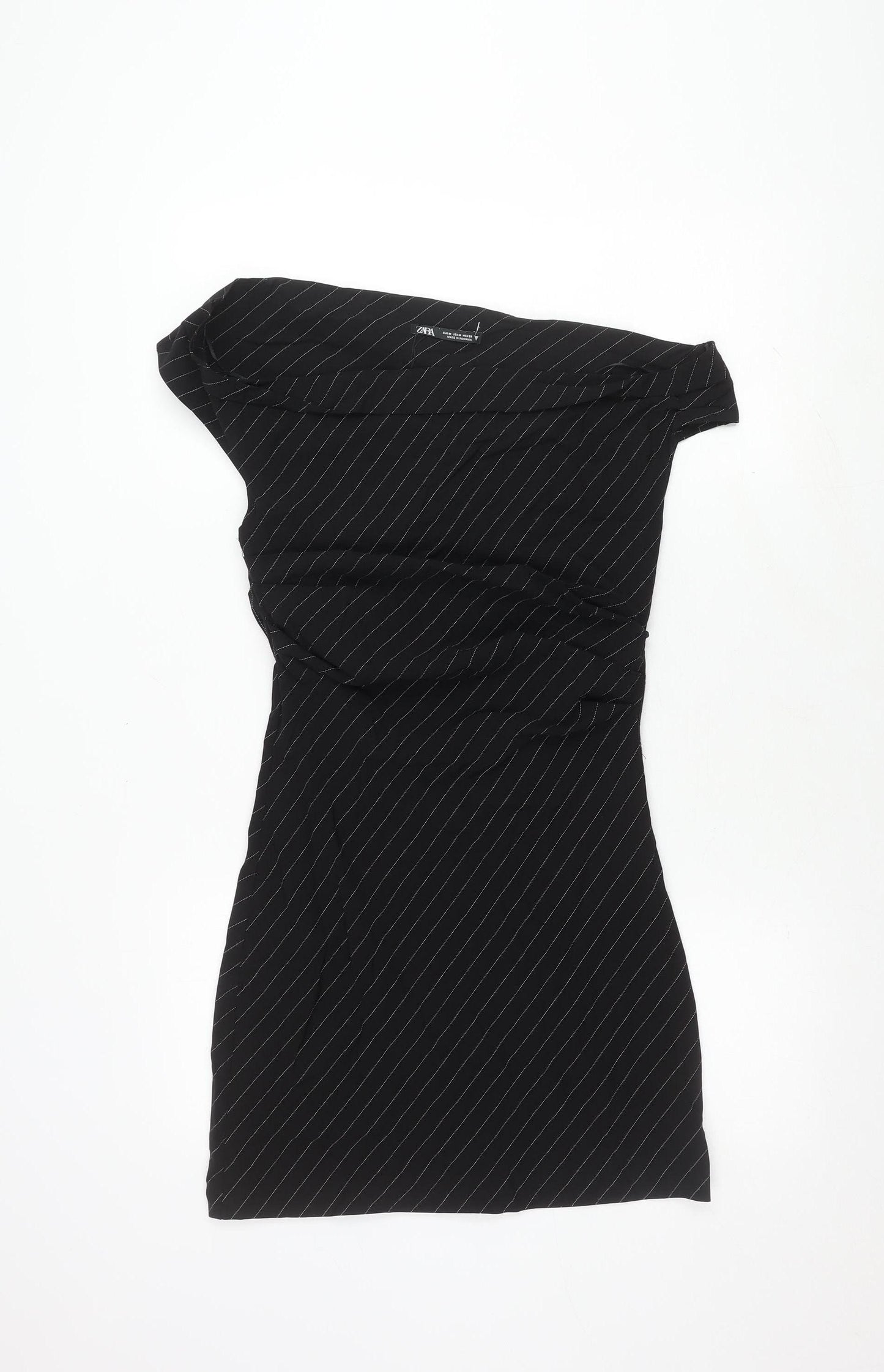 Zara Women's Black Bodycon Midi Dress M