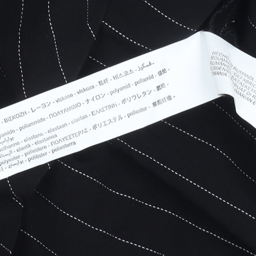 Zara Women's Black Bodycon Midi Dress M