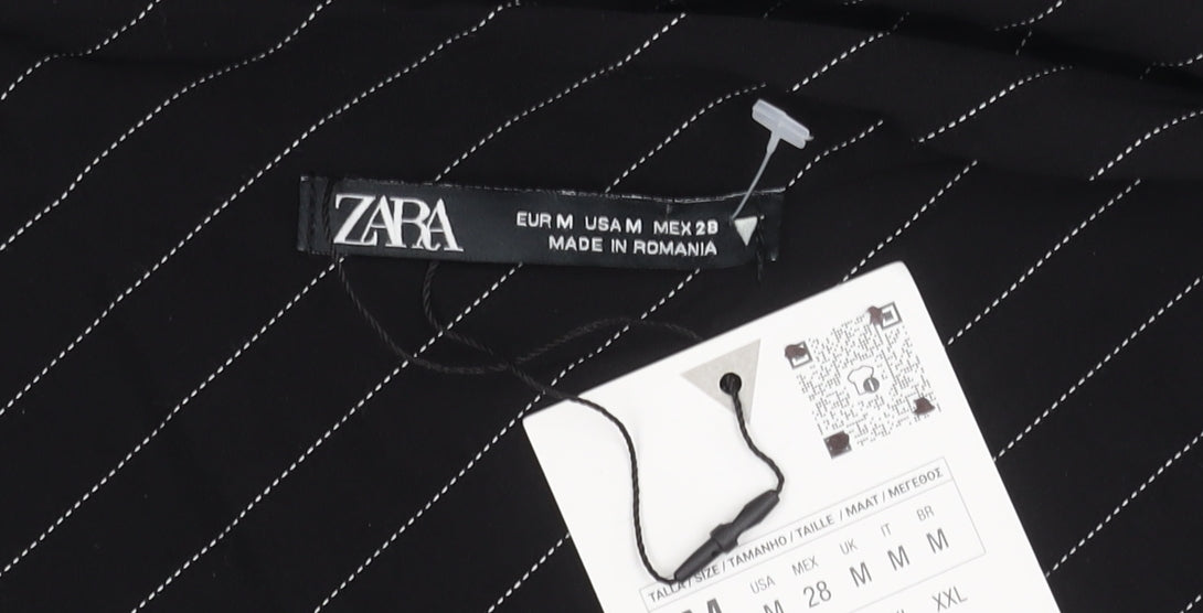 Zara Women's Black Bodycon Midi Dress M