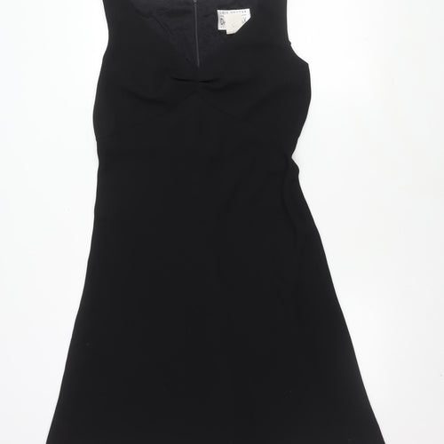 Lois Snyder Petite Black Sleeveless V-Neck Dress
