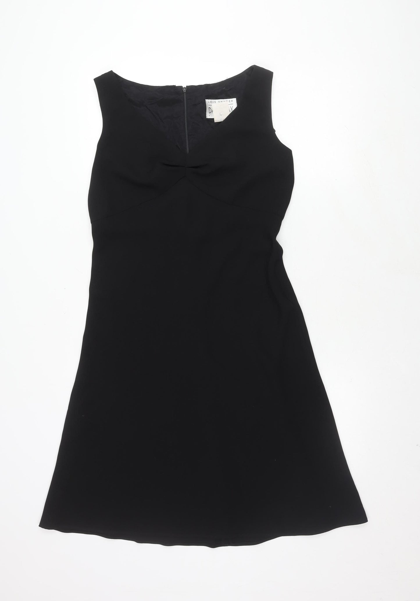 Lois Snyder Petite Black Sleeveless V-Neck Dress