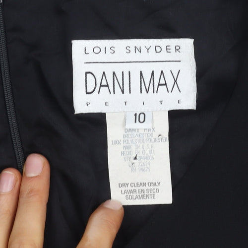 Lois Snyder Petite Black Sleeveless V-Neck Dress