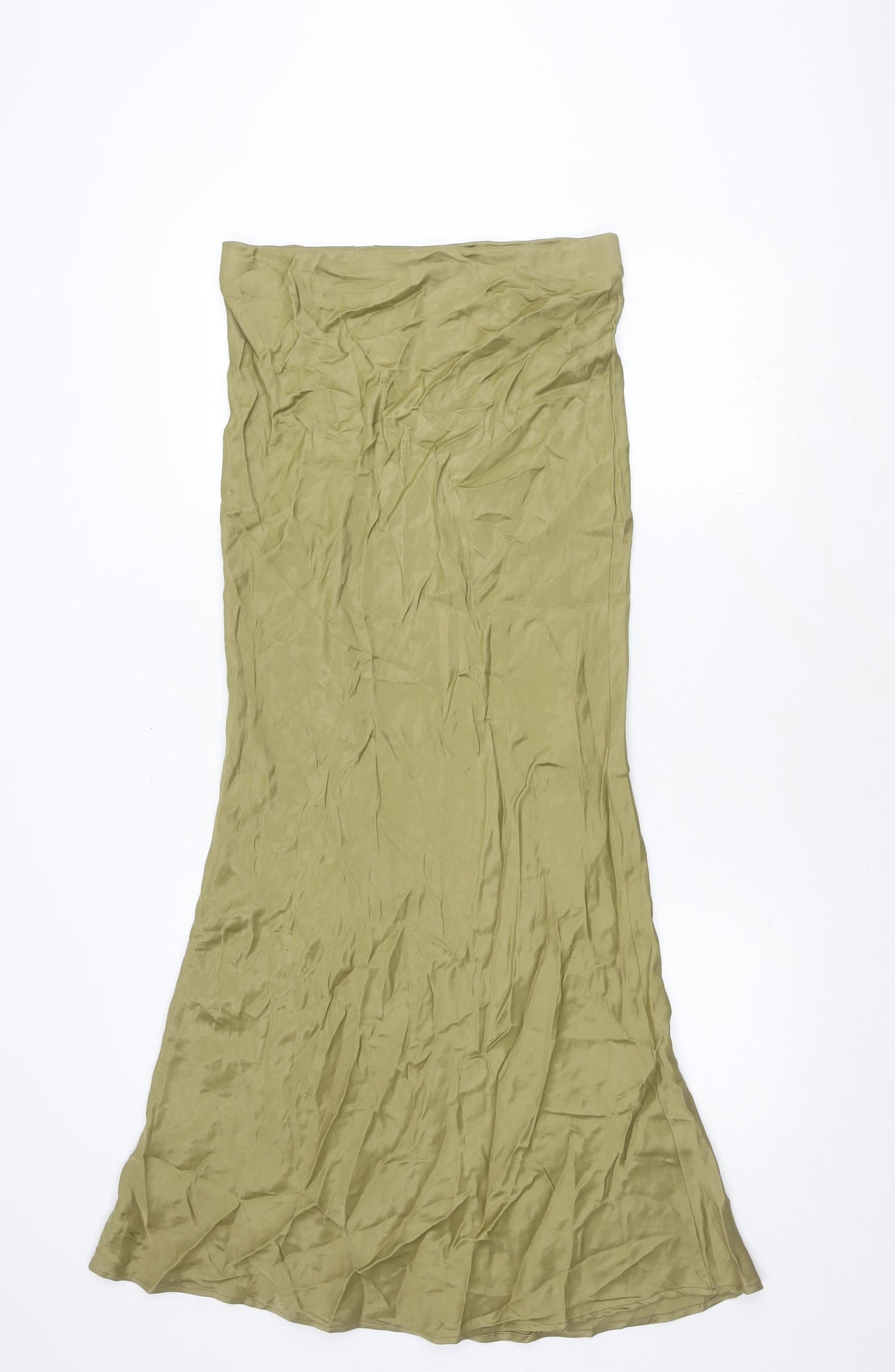 Zara Women's Green Skirt, Size L, Viscose, New