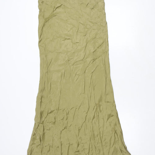 Zara Women's Green Skirt, Size L, Viscose, New
