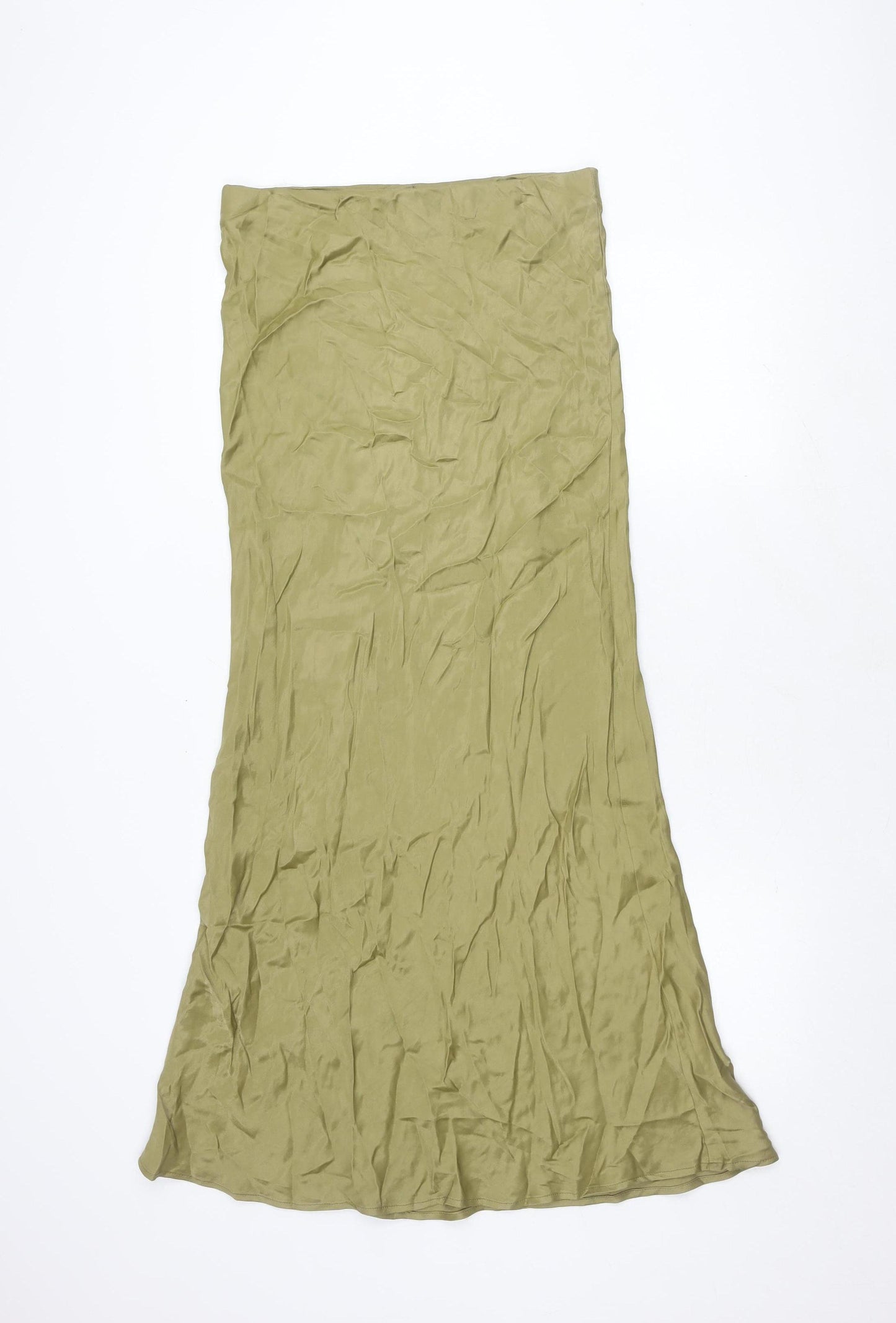 Zara Women's Green Skirt, Size L, Viscose, New
