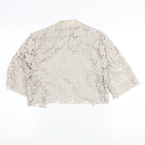 Kaliko Women's Beige Lace Cardigan - Size 8