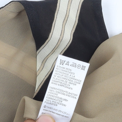 Marks & Spencer Women's Geometric Wrap Blouse Size 18