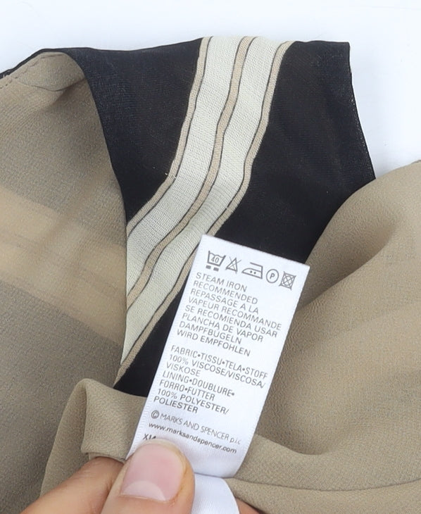 Marks & Spencer Women's Geometric Wrap Blouse Size 18