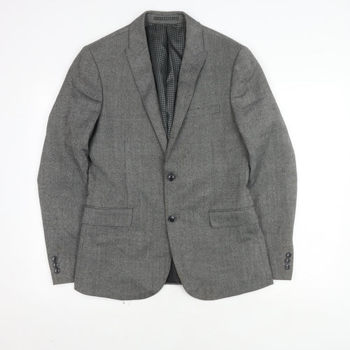 Marks and Spencer Grey Men's Blazer, Size 38 Regular Fit