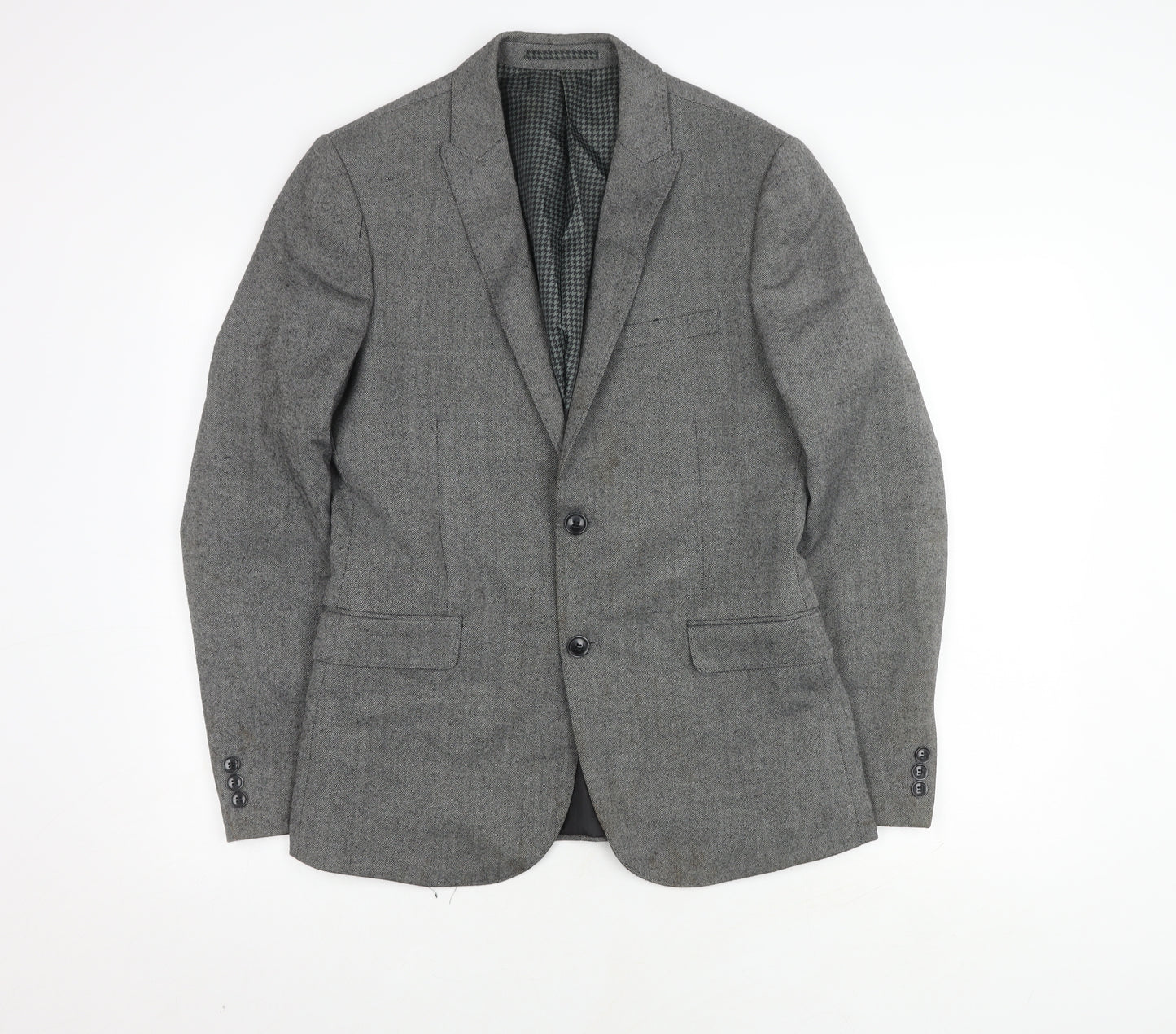 Marks and Spencer Grey Men's Blazer, Size 38 Regular Fit