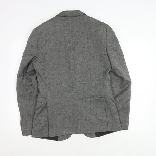 Marks and Spencer Grey Men's Blazer, Size 38 Regular Fit