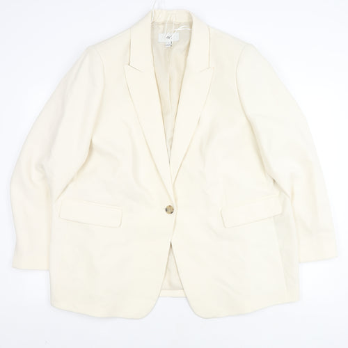 Marks and Spencer Women’s Ivory Blazer, Size 24