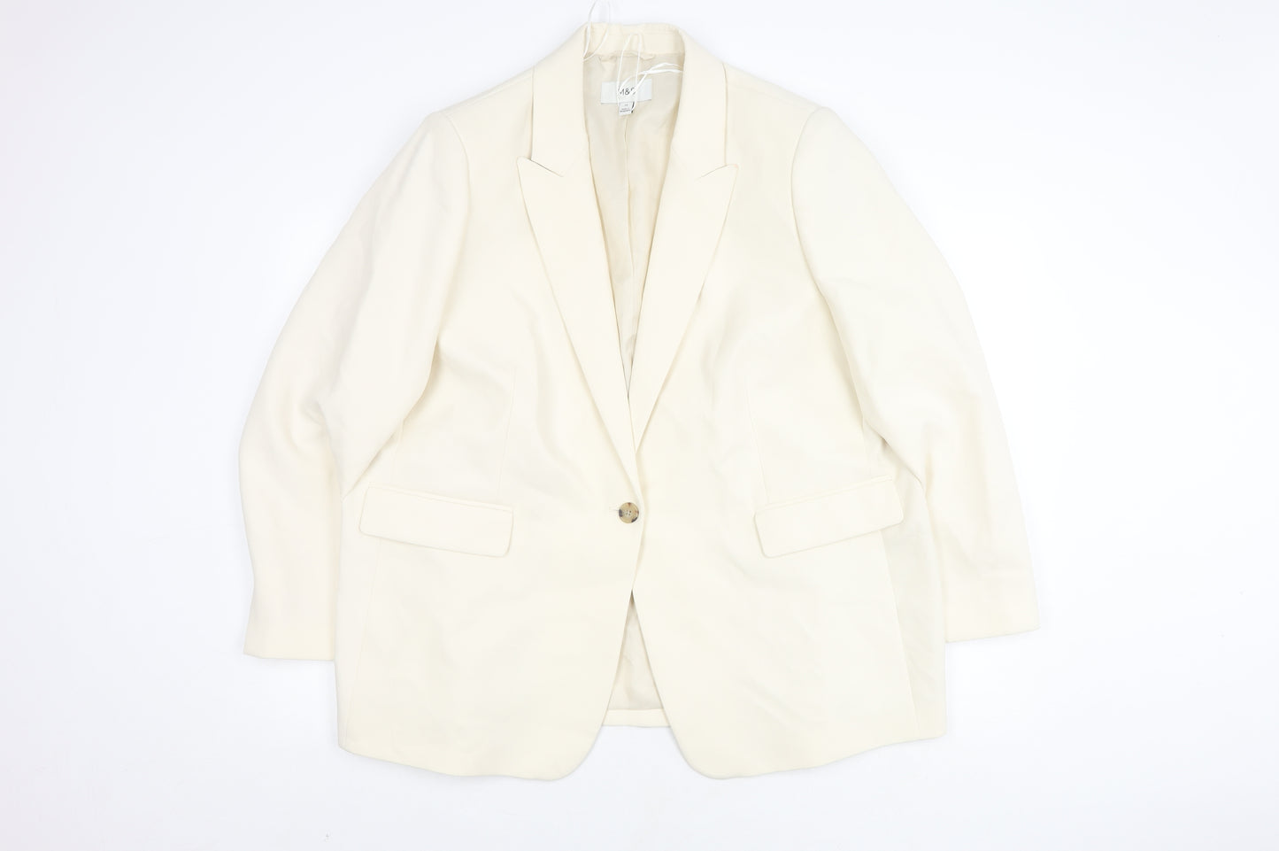 Marks and Spencer Women’s Ivory Blazer, Size 24