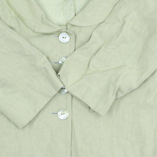 Kaliko Women's Green Blazer, Size 12, Shawl Collar