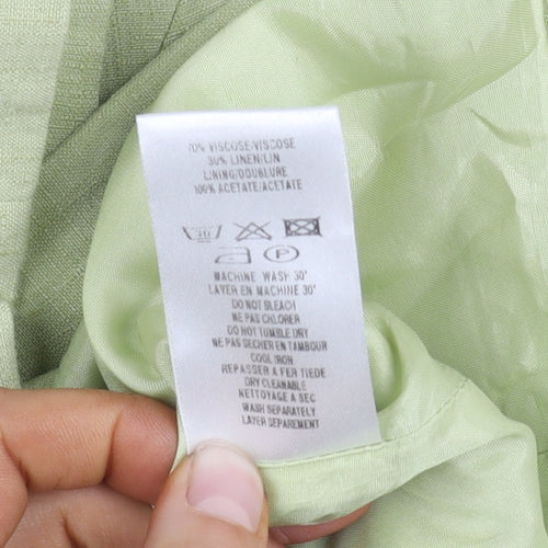Kaliko Women's Green Blazer, Size 12, Shawl Collar
