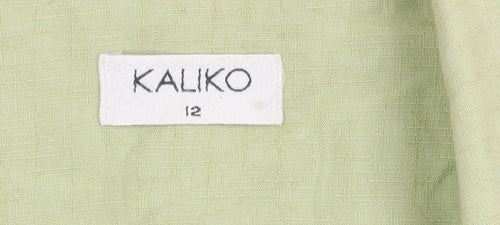 Kaliko Women's Green Blazer, Size 12, Shawl Collar