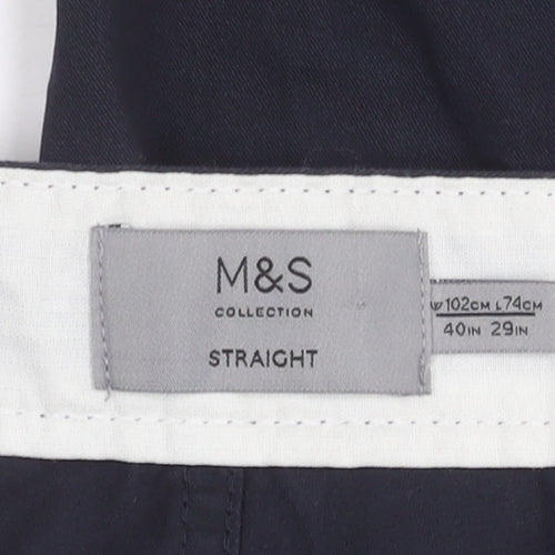 Marks and Spencer Men's Black Trousers 40W 29L