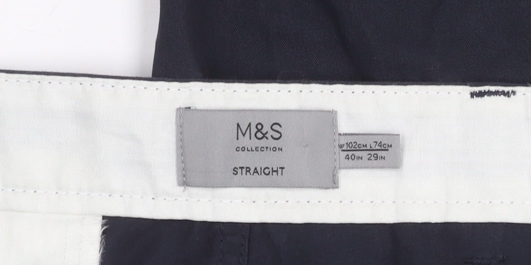 Marks and Spencer Men's Black Trousers 40W 29L