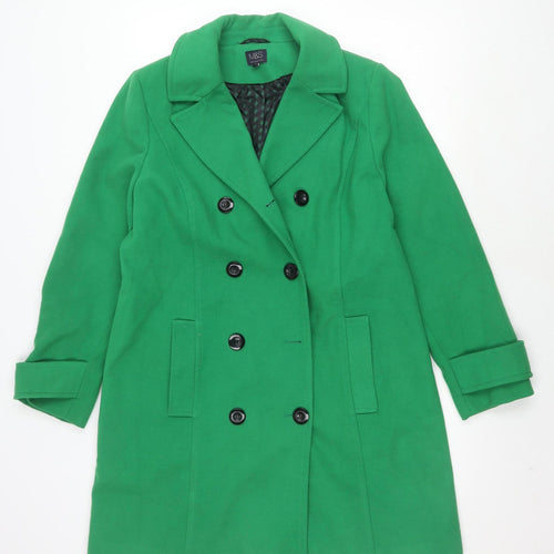Marks & Spencer Women’s Green Pea Coat Size 14