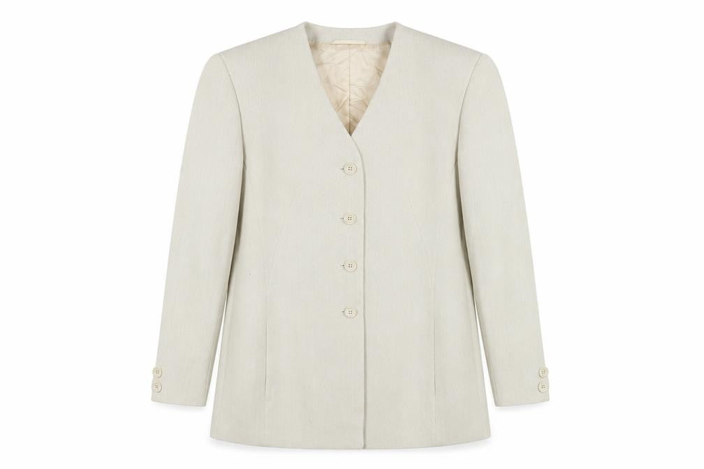 Front view of Basler Beige Women's Blazer, size 10