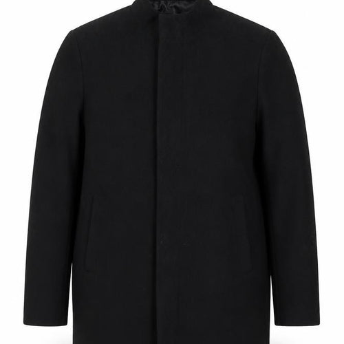 Debenhams Men's Black Wool Blend Coat Size 44